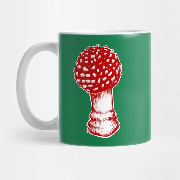 Amanita Muscaria in Red by RJKpoyp